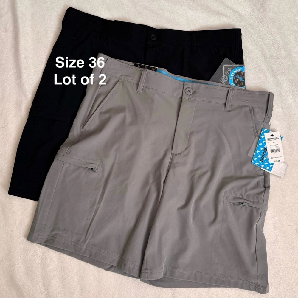 Birdie Bound Men's & Big Men's Cargo Golf Shorts, 9" Inseam,Size 36